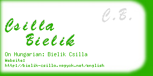 csilla bielik business card
